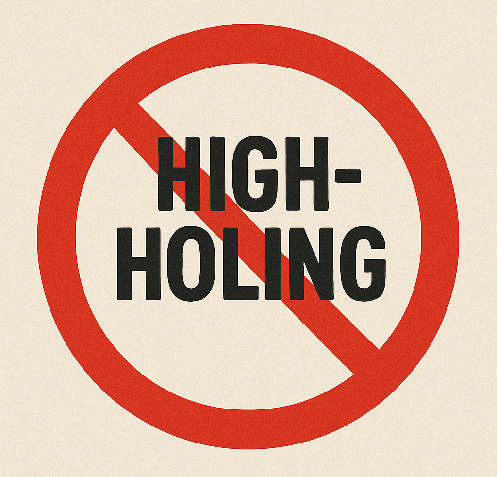 High-Holing Sticker (3x3)