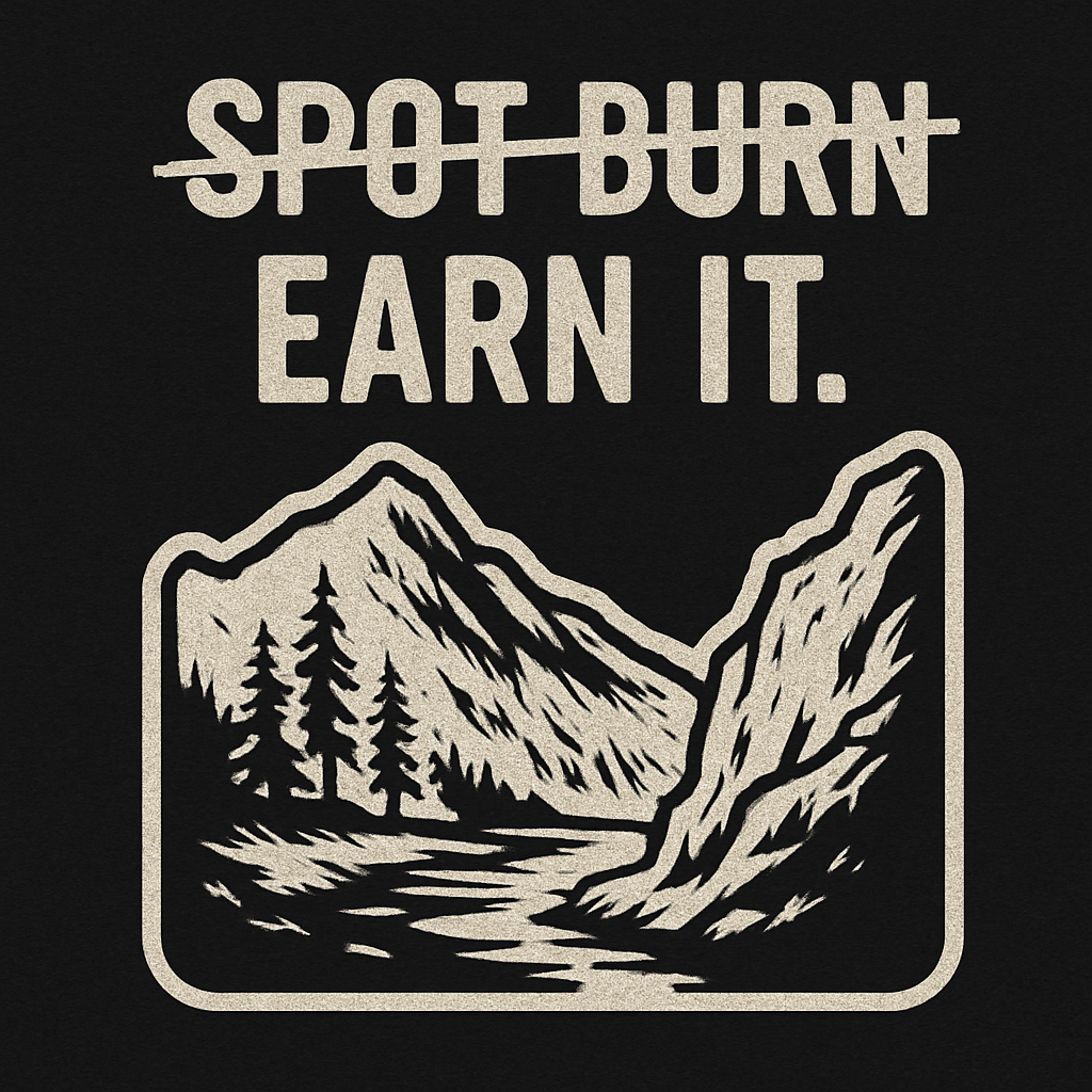 Spot Burn Sticker (3x3)